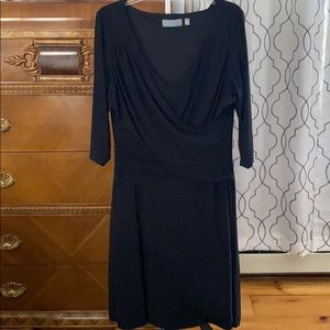 Slimming black dress sz xl built in spandex